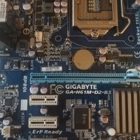 Дънна платка Gigabyte GA-H61M-D2-B3 Socket LGA1155, снимка 4 - Дънни платки - 46204527