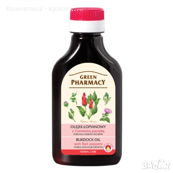 Билково масло за скалп с репей и люти чушки, 100 мл, снимка 1