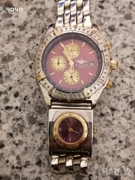 Breitling chronograph duble kvartz, снимка 1