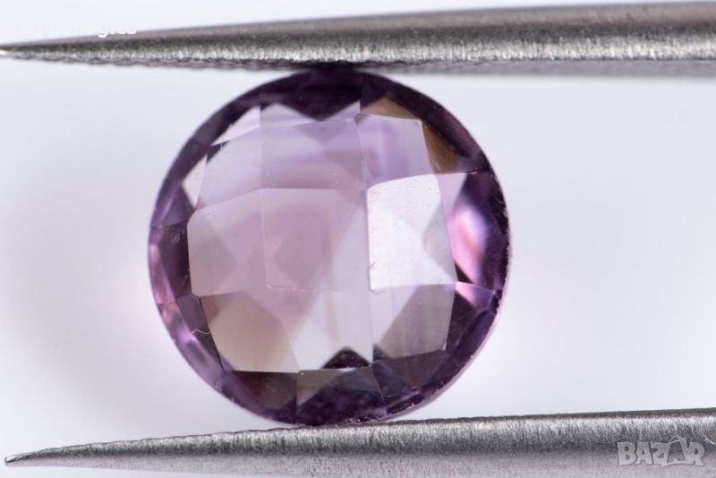 Аметист 2.37ct 8.9mm шахматна шлифовка #6, снимка 1