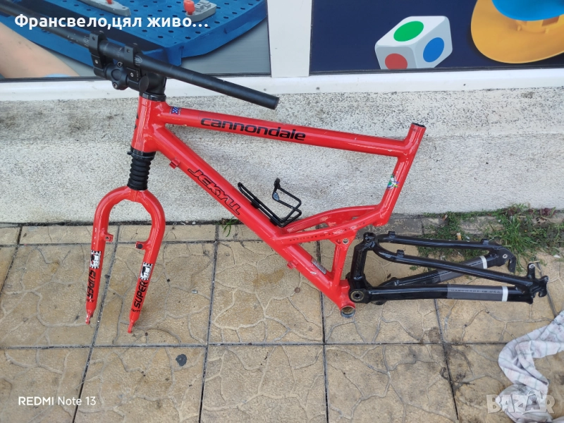 26 цола сет за велосипед колело Cannondale вилка заключва въздушна работеща , снимка 1