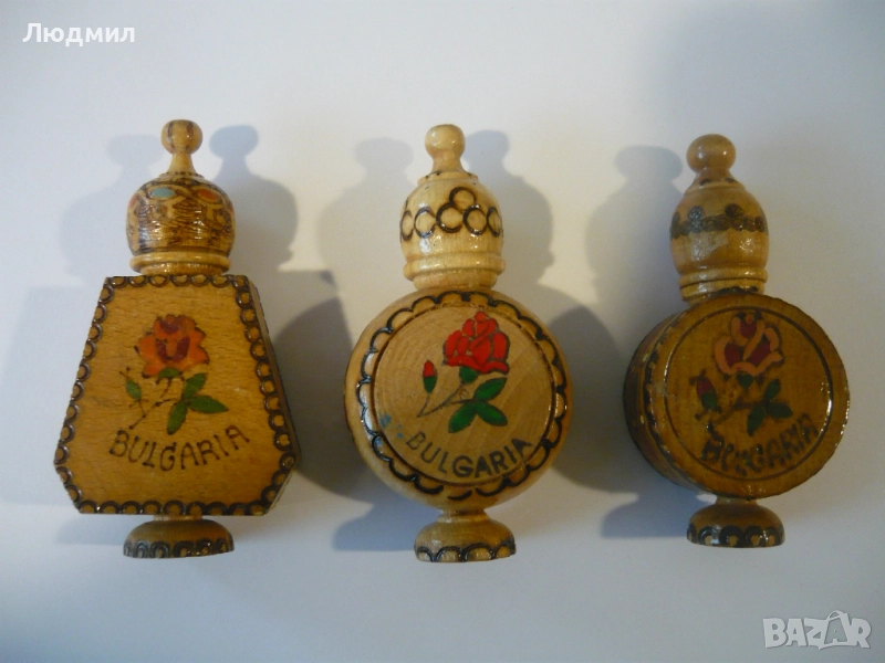 Дървени пирографирани мускалчета, снимка 1