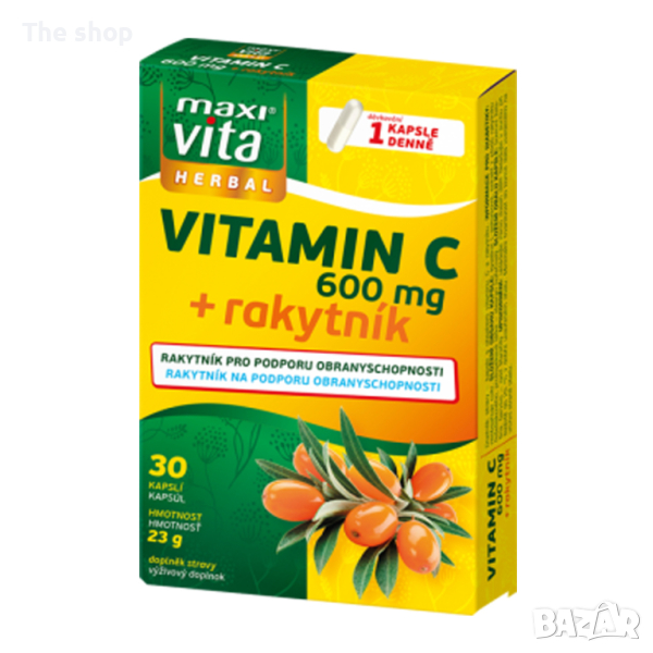 Витамин C + облепиха, 30 капсули (009), снимка 1