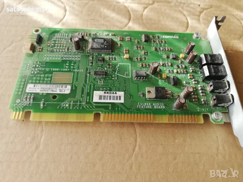 Звукова карта ESS ES1869F Compaq CNT75MXZ47 X071 16-bit ISA, снимка 1