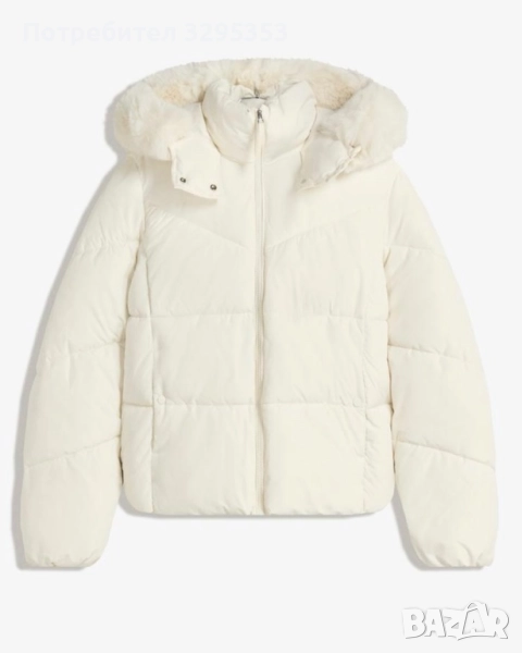 Bershka яке с пух на качулката – размер XS, 55 лв, снимка 1