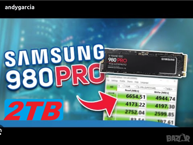 2TB Samsung EVO 980 Pro OEM SSD NVME 1.4 , 2048GB , Samsung PM9A1 MZVL22T0HBLB, снимка 1