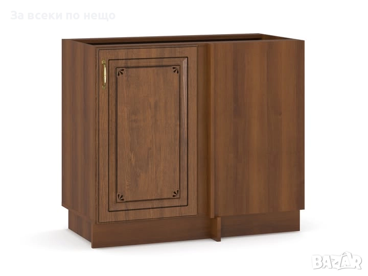 Кухненски шкаф GRAND NEW 105 КУТ НИЗ 1Д орех/златен дъб Код P1695, снимка 1