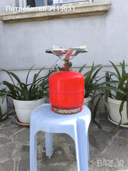 Туристическа ГАЗОВА бутилка с  котлон , снимка 1