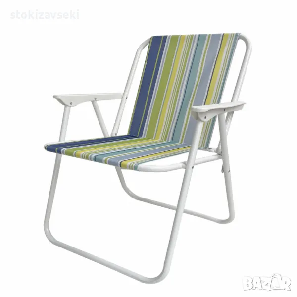 Плажен згъваем стол цветни райета 73*52*43cm  , снимка 1