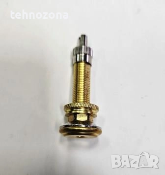 Вентил бронзов със закрепваща гайка за вътрешна гума, тип AV  SP06 35 мм, снимка 1