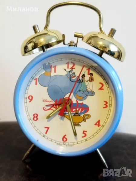 Стар механичен будилник, настолен часовник, снимка 1