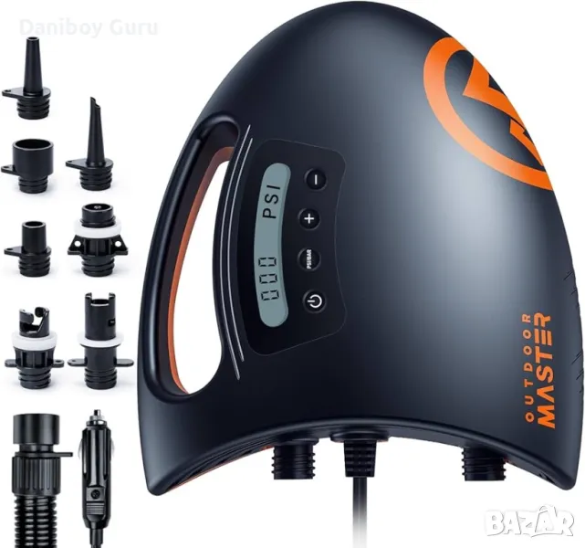 Суб борд  OutdoorMaster 20PSI SUP въздушна помпа с високо налягане Shark двустепенно , снимка 1