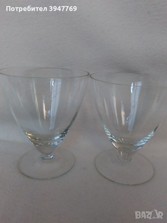 стъклени чаши от 60-те години, снимка 1