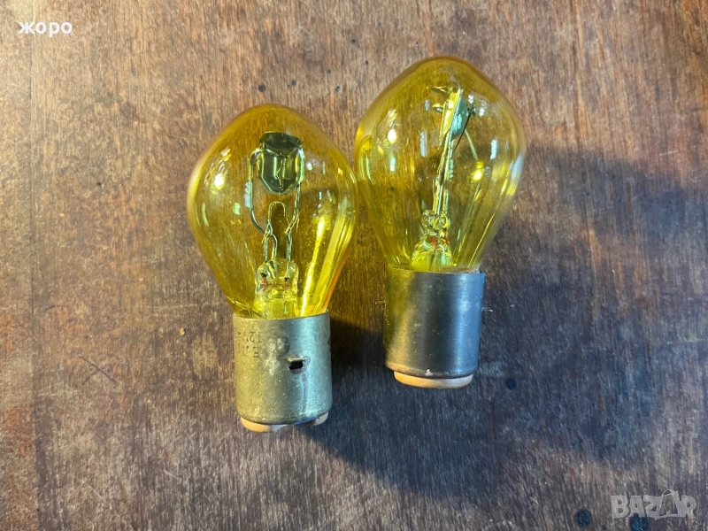Жълта лампа 12в 35/35, снимка 1