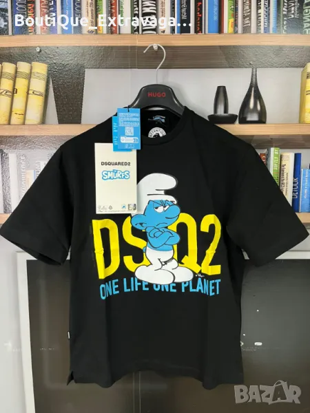 Мъжка oversize тениска Dsquared The Smurfs 2024 !!!, снимка 1