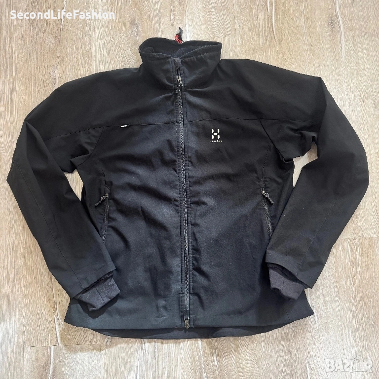 Дамско яке HAGLÖFS Gore Windstopper черно с лого ветроустойчиво размер S, снимка 1