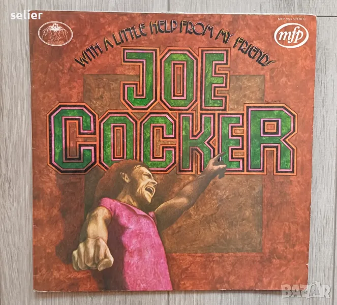 Joe Cocker – With A Little Help From My Friends Английско издание 1971г Състояние на винила:VG+ Съст, снимка 1