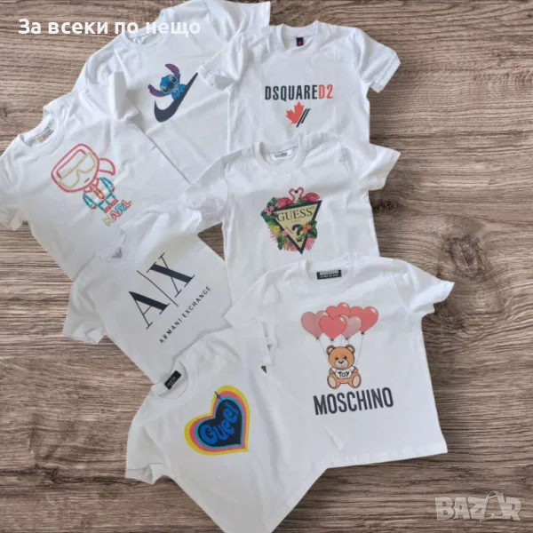 Stich👚Karl Lagerfeld👚DSQUARED2👚Armani Exchange👚Guess👚Moschino Дамска Тениска Код LFS389, снимка 1