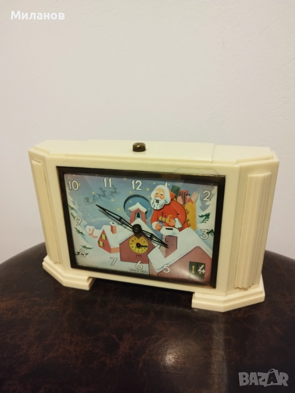 Стар анимиран будилник, настолен часовник, снимка 1
