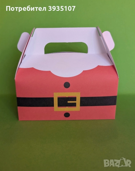 Кутийка за лакомства и подаръци Дядо Коледа, снимка 1