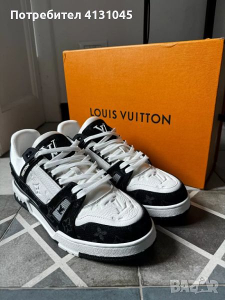 Louis Vuitton Black 43 LV Trainer Sneakers, снимка 1