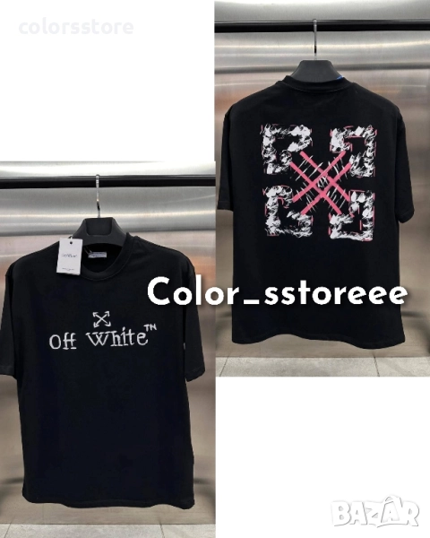 Черна тениска Off White код IM89u, снимка 1