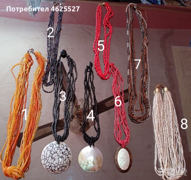 Колиета от мъниста и естествени материали , снимка 1