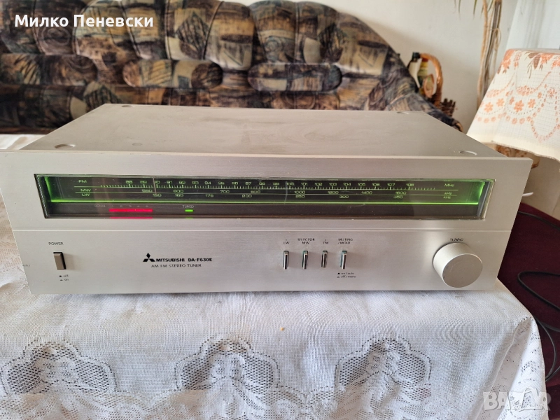 MITSIBUSHI DA-F630E.HI FI VINTAGE STEREO TUNER.MADE IN JAPAN., снимка 1
