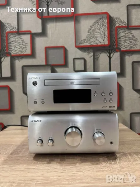 усилвател и CD mp3 hitachi, снимка 1