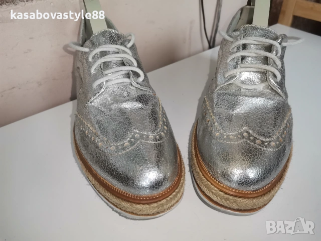 Сребристи Обувки Tamaris 38н., снимка 11 - Дамски ежедневни обувки - 54277252