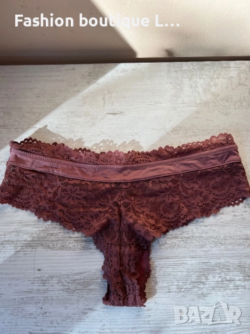 Дантелено бельо с златисти блестящи камъчета М размер ❤️, снимка 3 - Бельо - 52402343