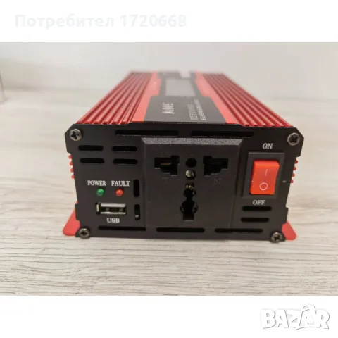 Инвертор с дисплей 12 -220V 500W, снимка 3 - Друга електроника - 46908957