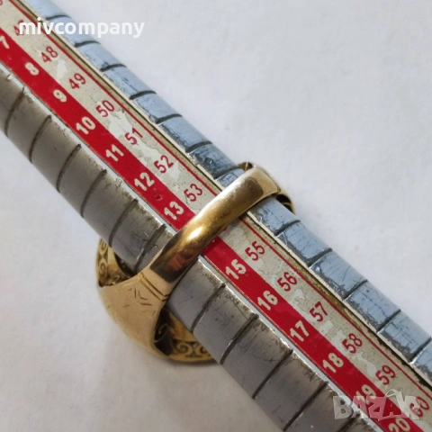 Златен пръстен 13.10гр.14К, снимка 8 - Пръстени - 53737276