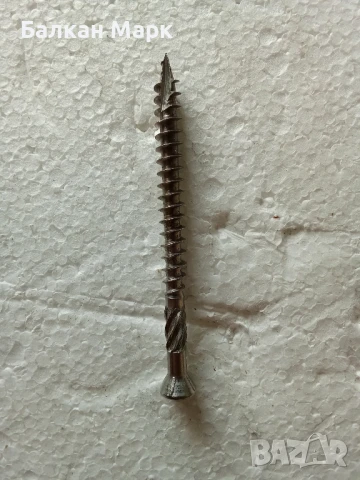 Декинг винтове за тераса 5x70 мм, A2, 200 бр. – Tornado, връх тип 17, снимка 2 - Железария - 51194555