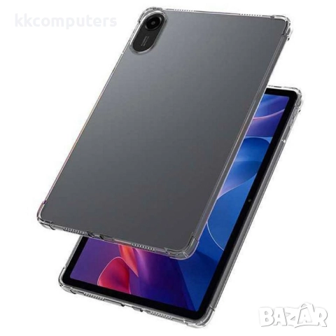 Калъф за Xiaomi Redmi Pad 2 - Прозрачен, Удароустойчив, 4-Ъглова Защита, TPU Материал, Стъклен проте, снимка 2 - Калъфи, кейсове - 52143738
