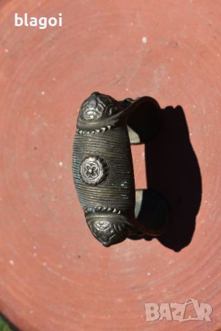 Сребърна гривна рогатка, снимка 6 - Антикварни и старинни предмети - 46415100
