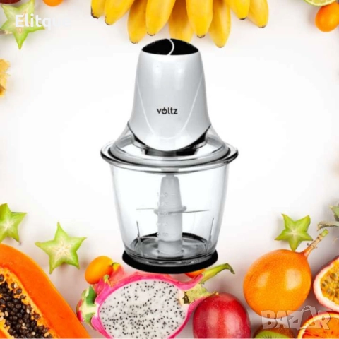 Чопър , 300W/1.5л., 2степени, стъклена купа, бял, снимка 4 - Други - 52852134