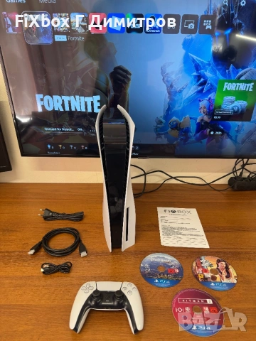 PlayStation 5 disk с гаранция 6 месеца и игри