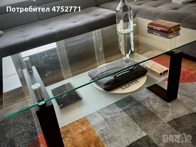 Стъклена холна маса, снимка 4 - Маси - 53680019