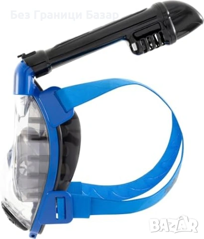 Нова CRESSI Пълнолицева шнорхелинг маска 180° сух шнорхел антифог за море, снимка 4 - Водни спортове - 53034268