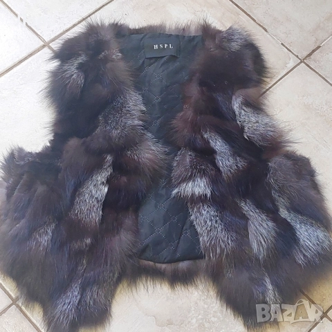 Дамски елек естествен косъм от лисица 