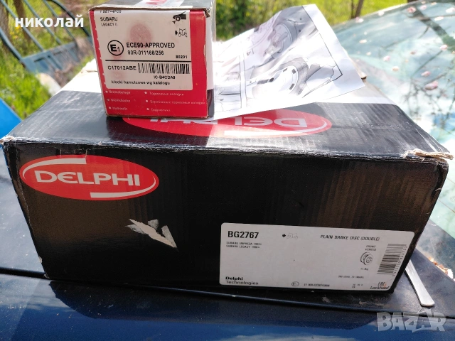 дисков и накладки за Субару