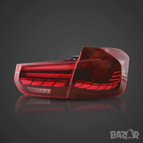 LED Стопове BMW F30 (2012-2019) GTS Look с бягащ мигач Червени Комплект, снимка 2 - Аксесоари и консумативи - 53956949