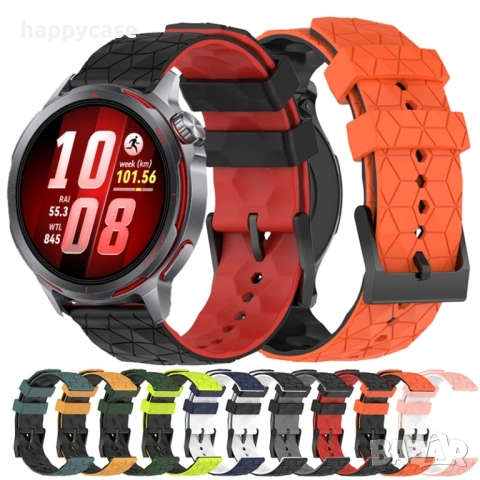 FOOTBALL Каишка за смарт часовник Huawei Watch/Samsung/Apple/Xiaomi/Garmin/Amazfit/Casio/Honor, снимка 3 - Каишки за часовници - 47893206