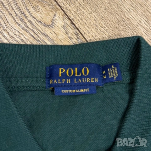 Мъжка тениска с яка Polo Ralph Lauren | M размер, снимка 4 - Тениски - 53565756