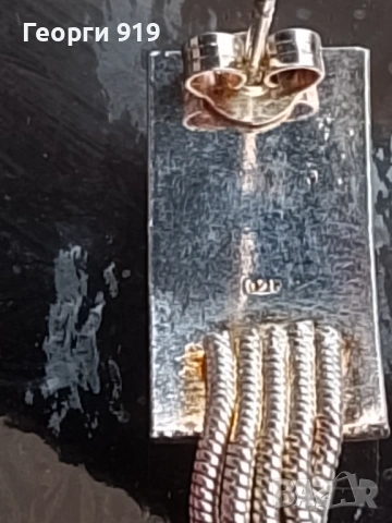 Сребърни обеци , снимка 5 - Обеци - 53511354