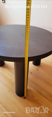 нова ниска дървена холна маса и помощна по малка, снимка 3 - Маси - 53765768