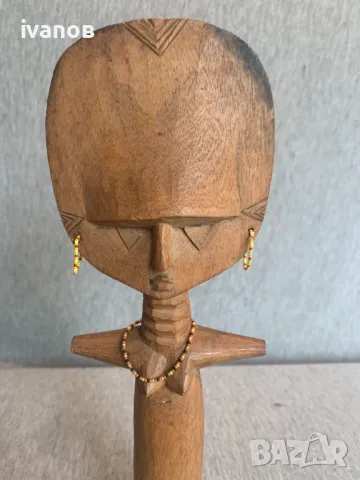 Африканска статуя на плодородието, снимка 4 - Антикварни и старинни предмети - 50435329