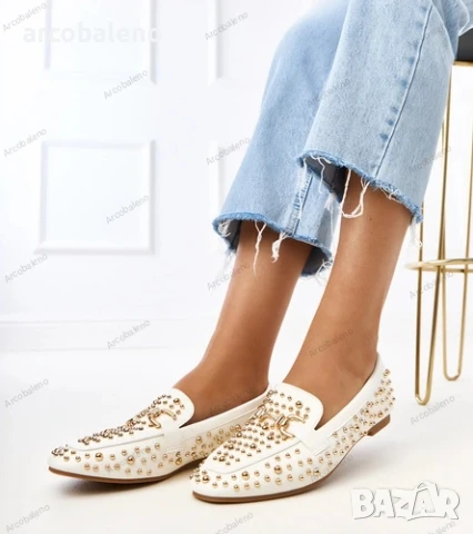 Дамски мокасини с шипове Lea, 3цвята , снимка 6 - Дамски ежедневни обувки - 50960107