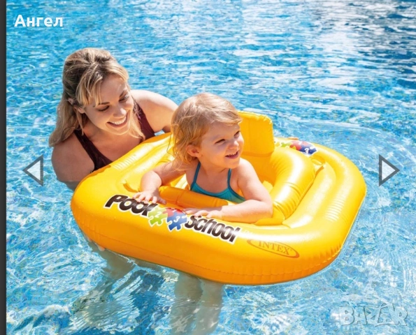Бебешки надуваем пояс INTEX Deluxe Baby Float, снимка 2 - Стоки за близнаци - 53710726